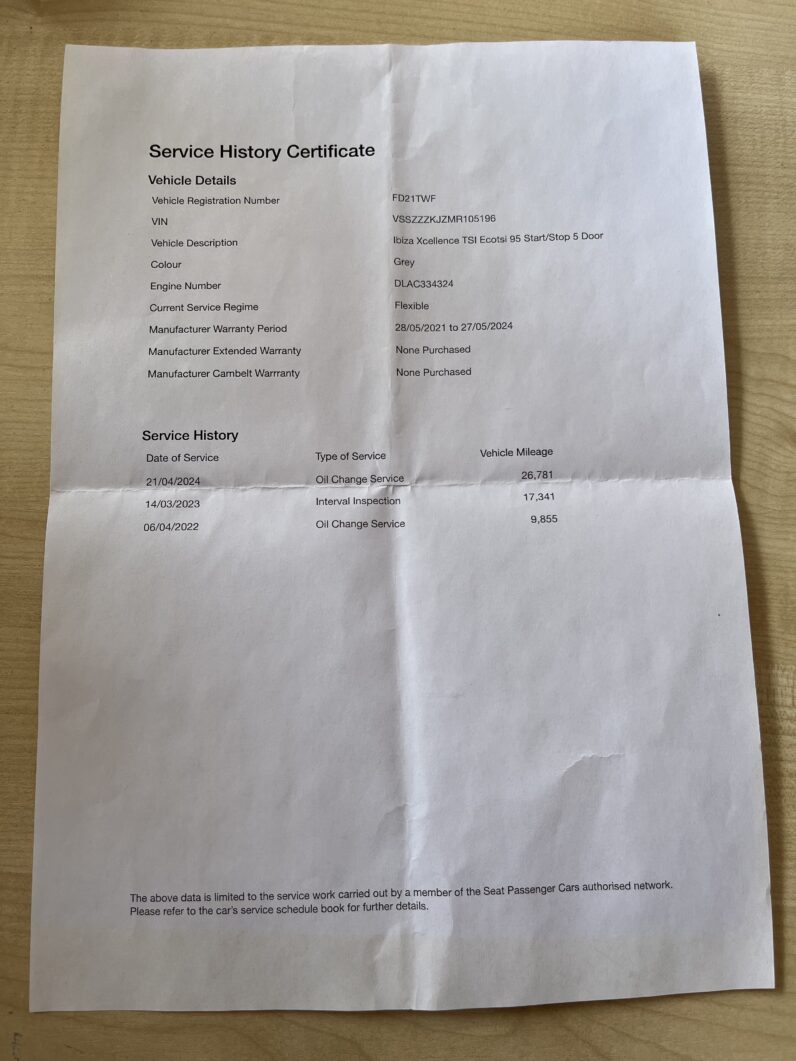 2021 Seat Ibiza 1.0 TSI XCELLENCE (95ps)