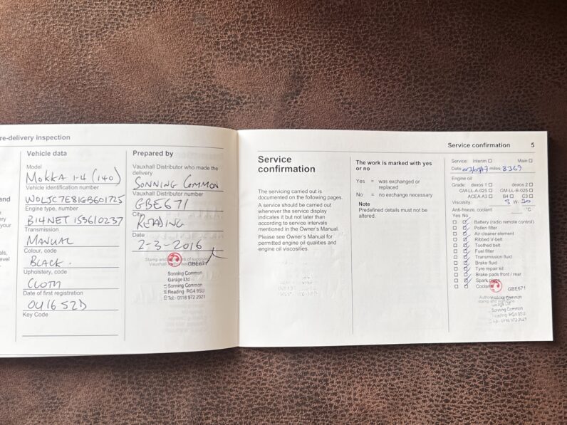 Vauxhall Mokka 1.4i Turbo Exclusiv 2WD Euro 6 (s/s) 5dr OU16SZD